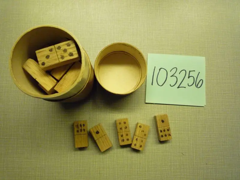 A dice game set in a case by Unknown artist