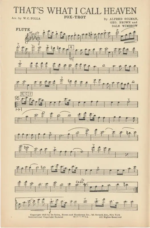 That's what I call heaven : foxtrot by Solman