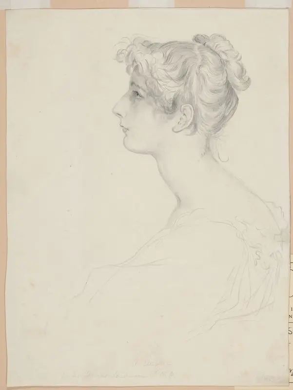 Portrait of a young girl. by Lawrence