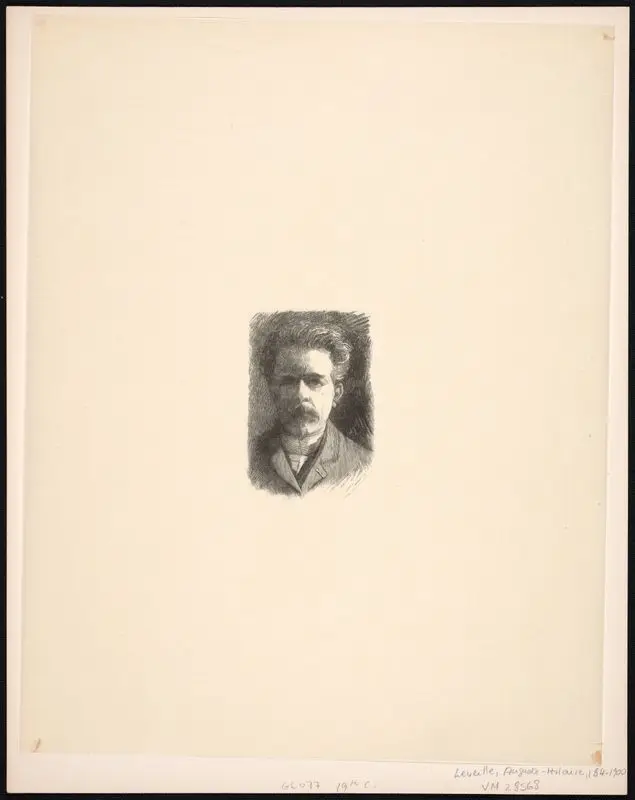Self-portrait. by Léveillé, Auguste-Hilaire, 1840-1900