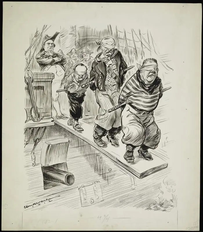 Captain Bill Bryan of the good ship Democracy by Unknown artist