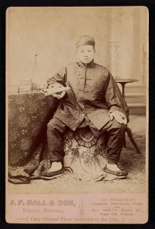 Ball, James Presley, Photograph of a Young Chinese Scholar in Helena, Montana by Ball, James Presley