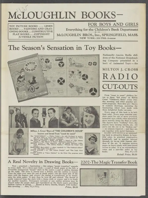 McLoughlin Books for boys and girls [catalogue] : everything for the children's book department by McLoughlin Bros