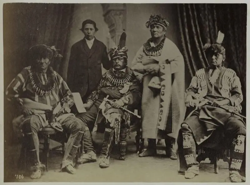 Group of delegates, Sac and Fox by Brady, Mathew B.