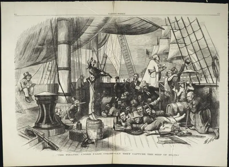 "The pirates," under false colors. -- Can they capture the ship of state?. by Nast