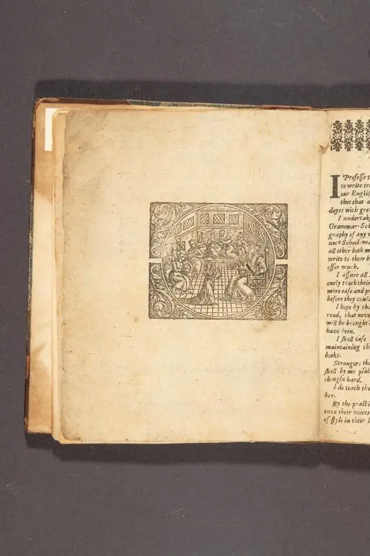 The English school-master : teaching all his scholars, of what age soever, the most easie, short, and perfect order of distinct reading, and true writing our English-tongue, that hath ever yet been known or published by any ... / by Edward Coote, master of the Free-School in St. Edmonds Bury. by Coote, Edmund, active 1597