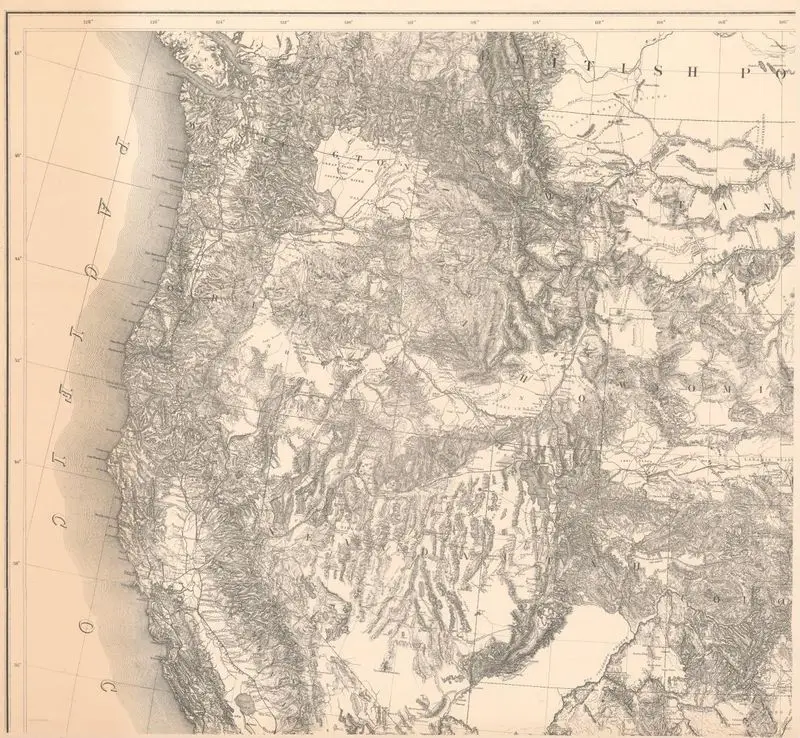 Territory of the United States from the Mississippi River to the Pacific Ocean; originally prepared to accompany the reports of the explorations for a Pacific Railroad route by Freyhold, Edward