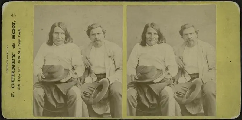 Red Cloud and scout by J. Gurney & Son