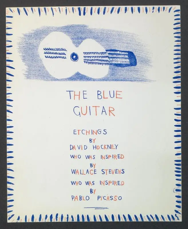 The blue guitar : etchings / by David Hockney. by Hockney, David