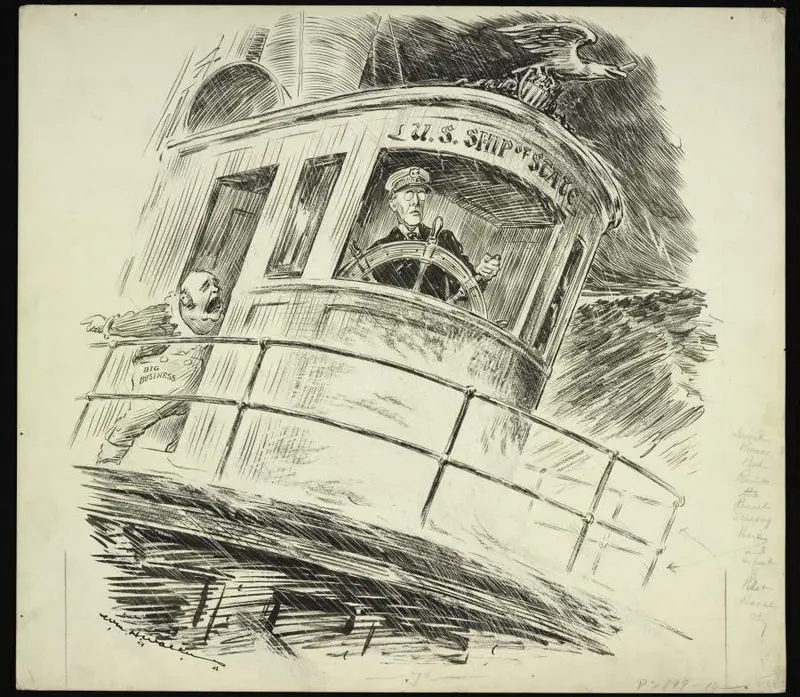 Stop the ship: I've dropped a penny overboard by Unknown artist