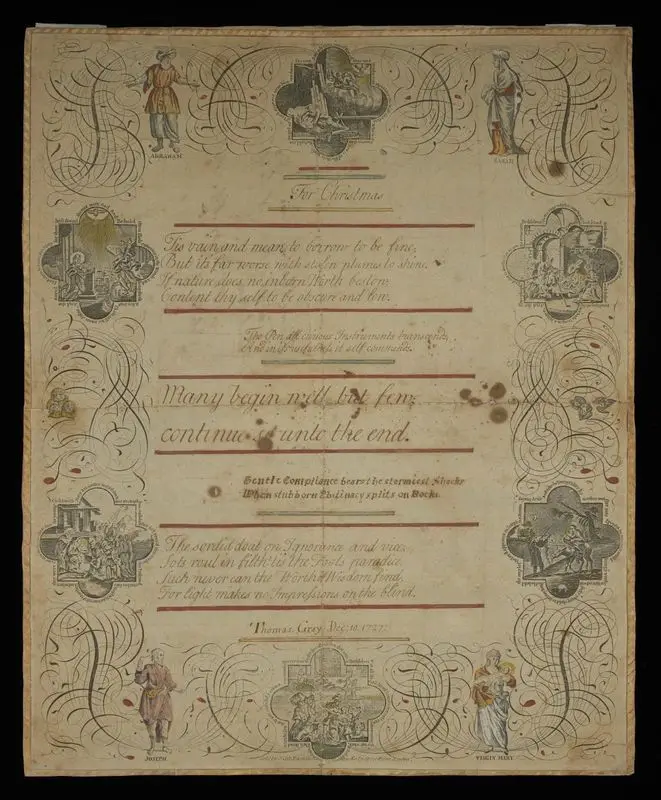 For Christmas : manuscript, 1727 by Gray