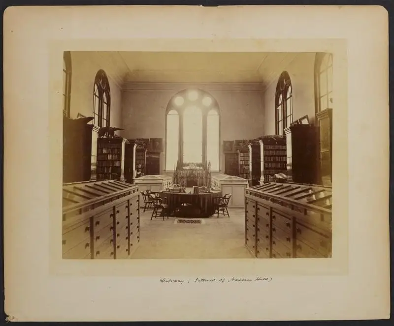 Nassau Hall: Library by Unknown artist
