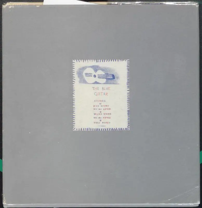 The blue guitar : [a group of etchings, by] David Hockney ; [accompanied here by the poem], The man with the blue guitar / [by] Wallace Stevens by Hockney, David