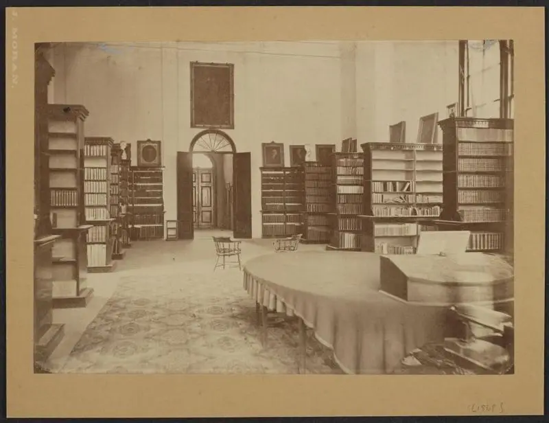 Nassau Hall: Library by Unknown artist