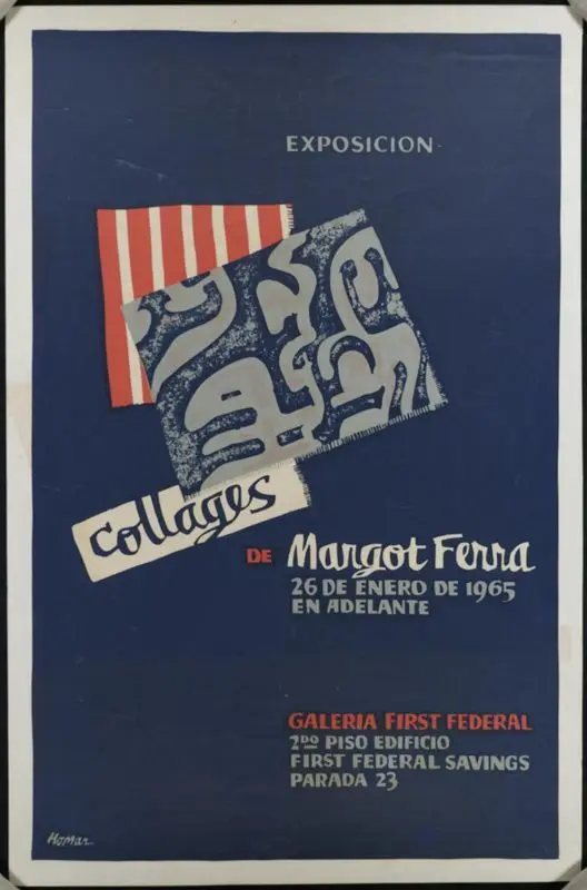 Exposicion collages de Margot Ferra, Galeria First Federal. by Homar