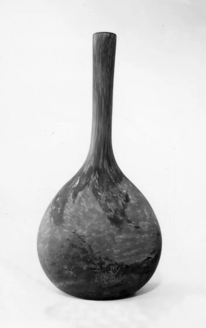 Vase mit aufgesetztem Überfang by Daum Frères