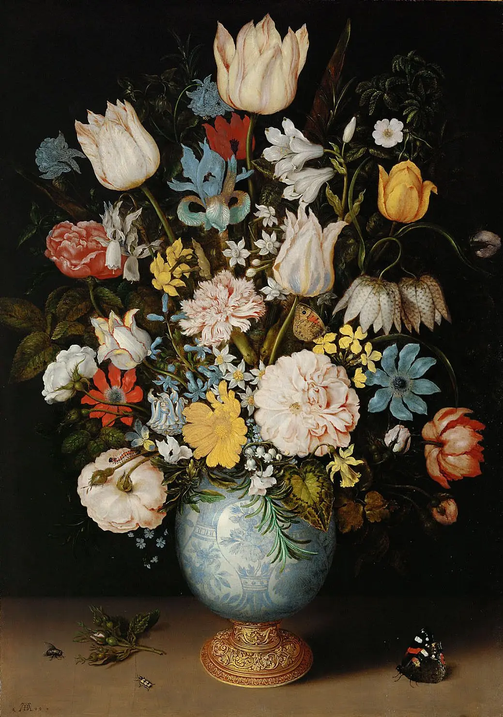 Blumenstrauß by Ambrosius Bosschaert d. Ä. (Künstler/in)