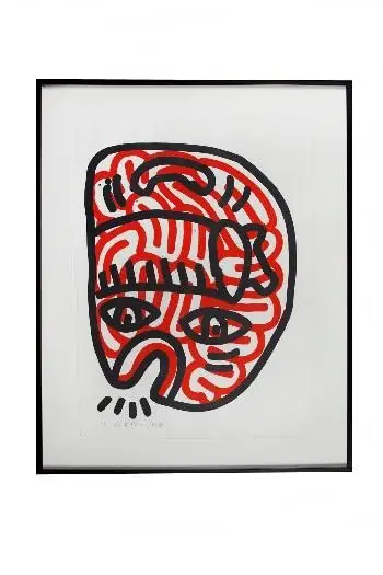 Ludo - Grabado by Keith Haring
