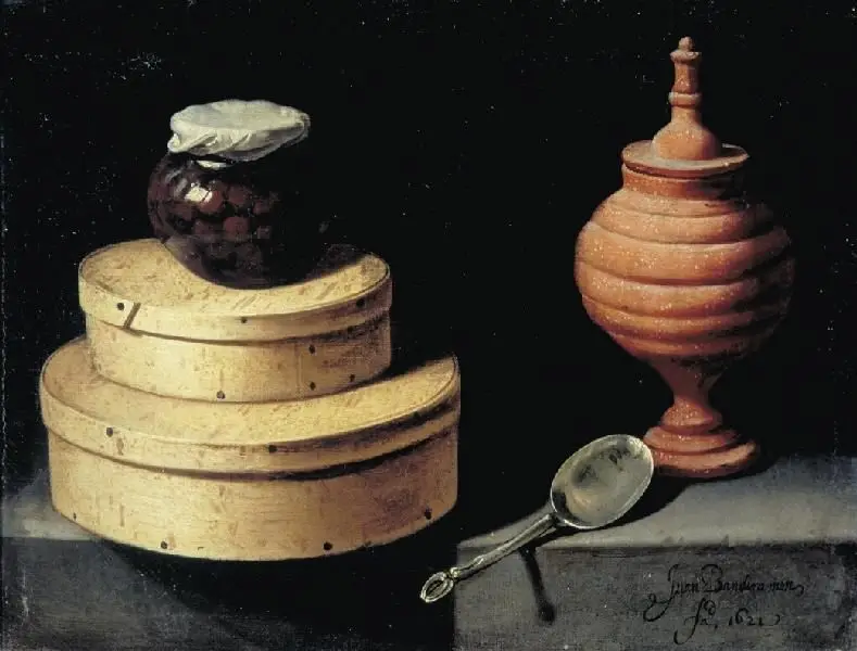 Bodegón con cajitas de dulces - Cuadro by Van der Hamen y León, Juan