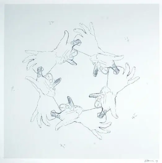 Untitled (From Fingers and Holes) - Estampa by Nauman, Bruce