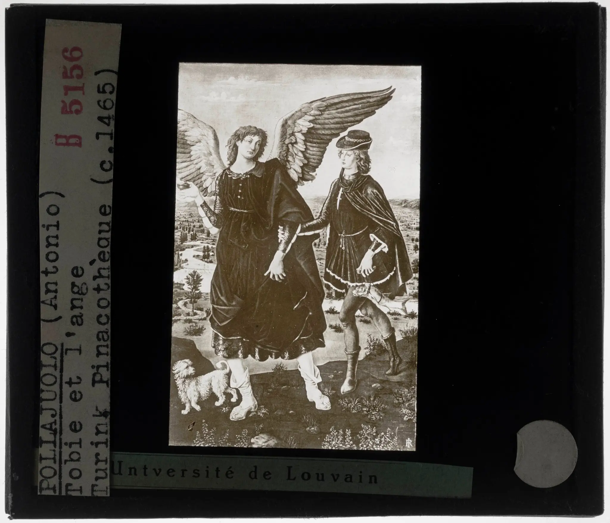 Antonio Pollaiuolo. Tobias and the angel by Antonio Pollaiuolo