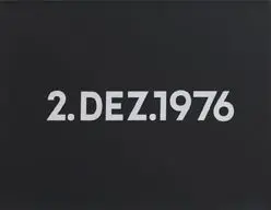 2. DEZ. 1976 [dut] - by On Kawara (Kariya, Aichi-Ken (Japon) 1932) [fre]