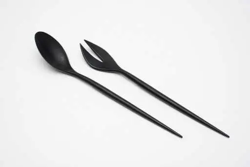 O.A. (Werkbundkiste Schöne) Plastic device, salad cutlery) by Herbert Krenchel (1922 - 2014),