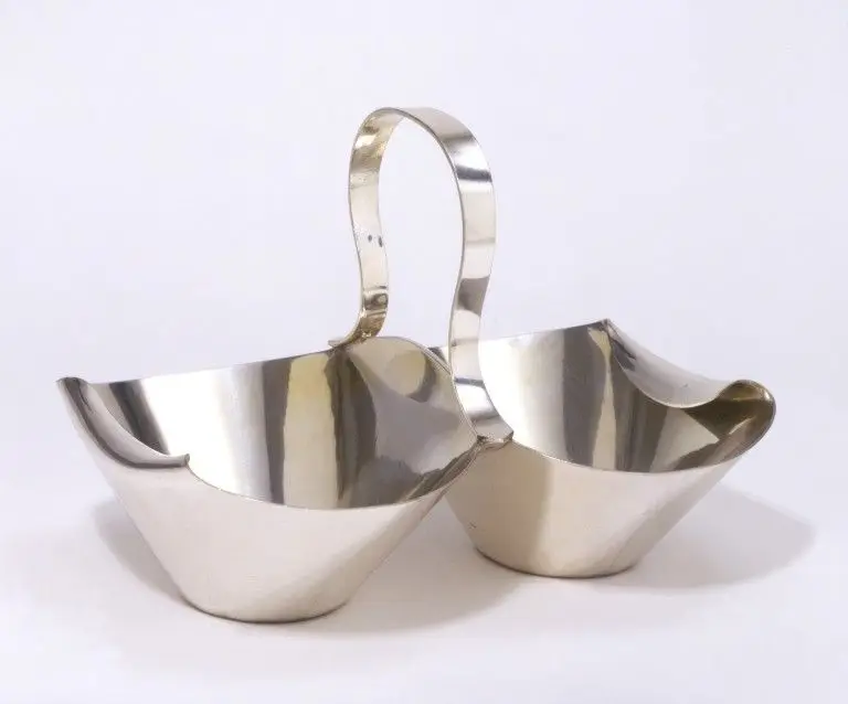 Electroplate, Birmingham, made bu Hukin & Heath, designed by Christopher Dresser. by Dresser, Christopher