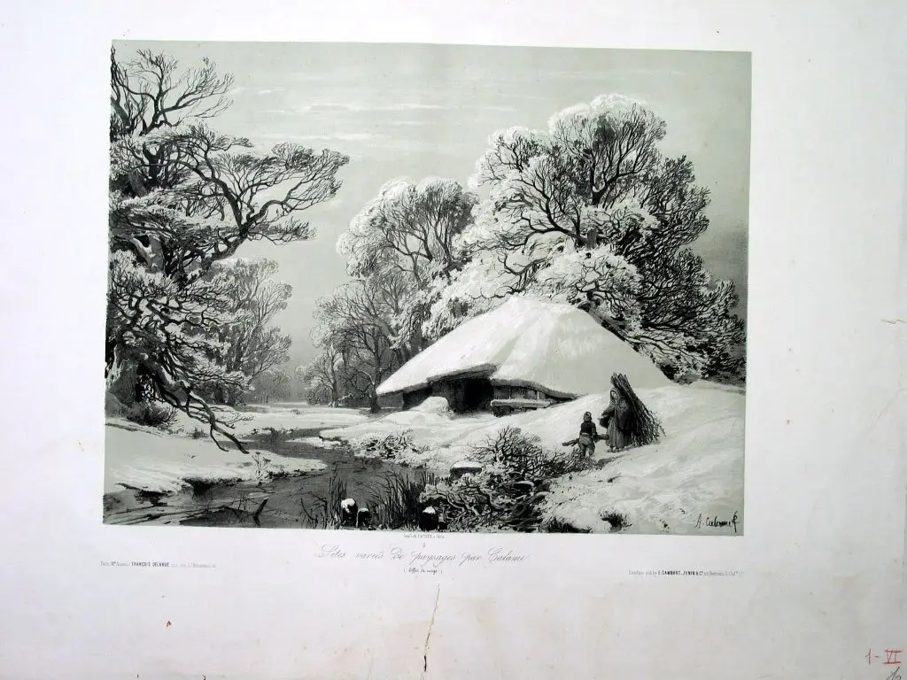 Sites variès de paysages par Calame (fondo d'Andrade) by CATTIER