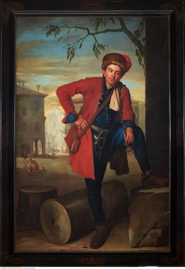 Porträt eines unbekannten Mannes der raucht eine Pfeife by Giacomo Ceruti