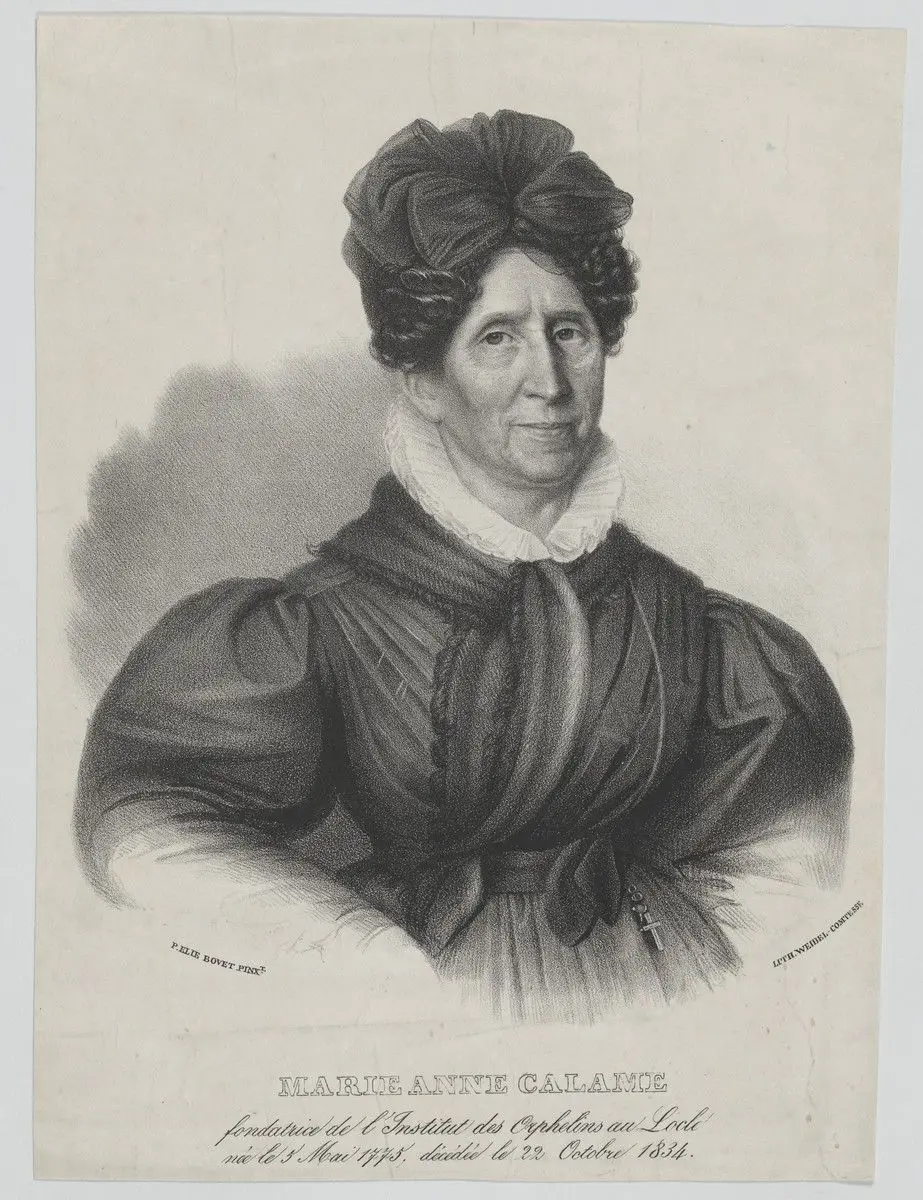 Bildnis der Marie Anne Calame by Weibel, Karl Rudolph (Production), 1811-1856 (Lithograph)