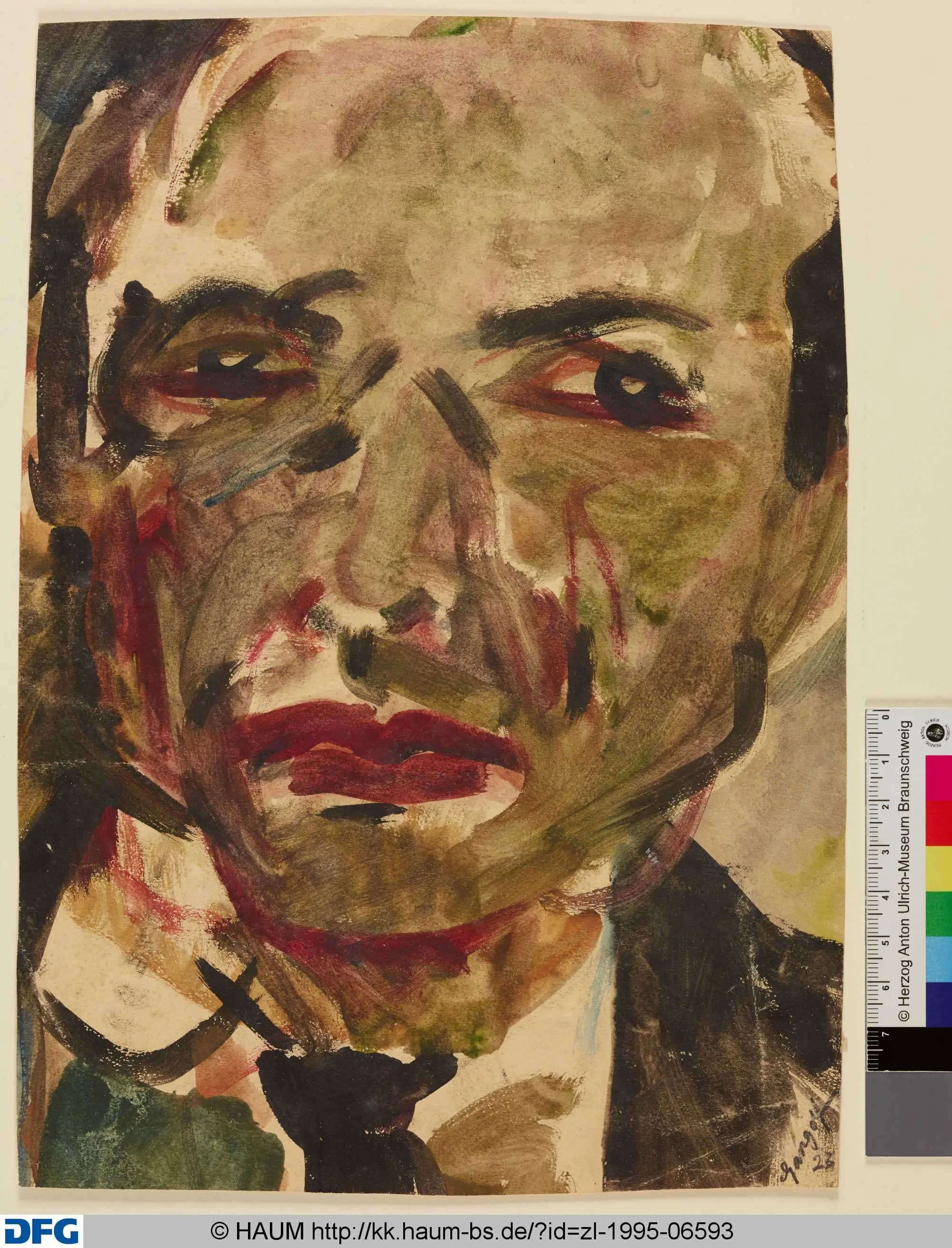 Männlicher Kopf by Gangolf, Paul