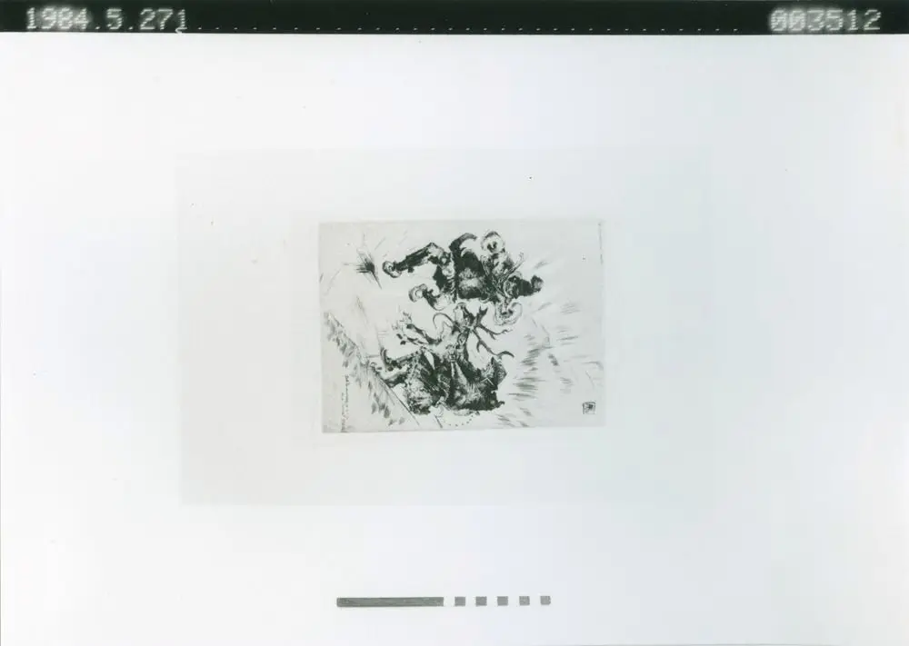 tavla, etsning, picture, etching by Unknown artist