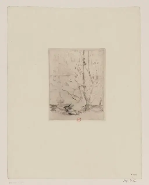 [L'oie] : [estampe] / [Berthe Morisot] by Morisot, Berthe
