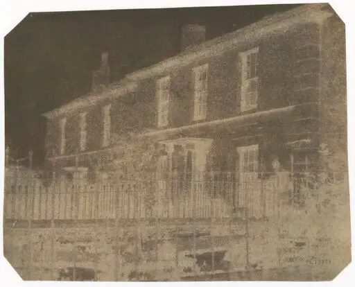 [Deux maisons de ville] : [photographie négative] / [William Henry Fox Talbot] by Talbot, William Henry Fox