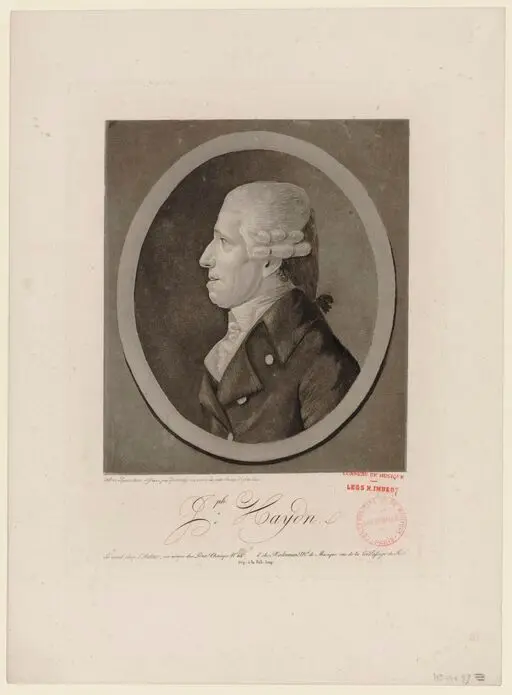 Franz Joseph Haydn / Edme Quenedey d'après le physionotrace by Quenedey, Edme