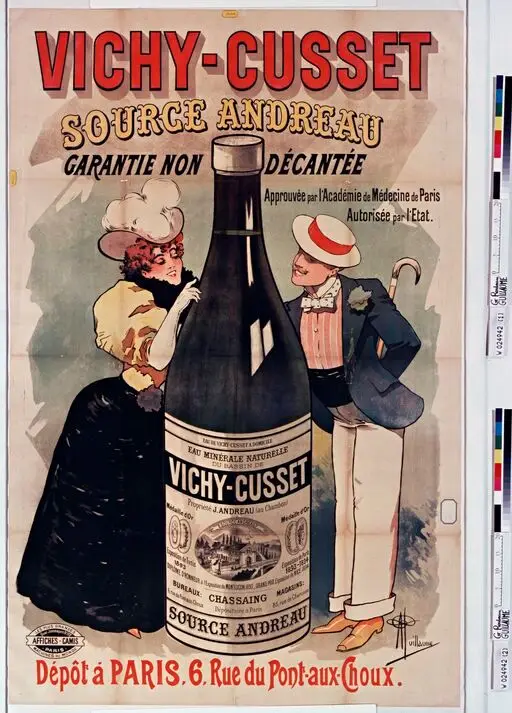 Vichy - Cusset source Anfreau garantie non décantée : [affiche] / [Albert Guillaume] by Guillaume, Albert