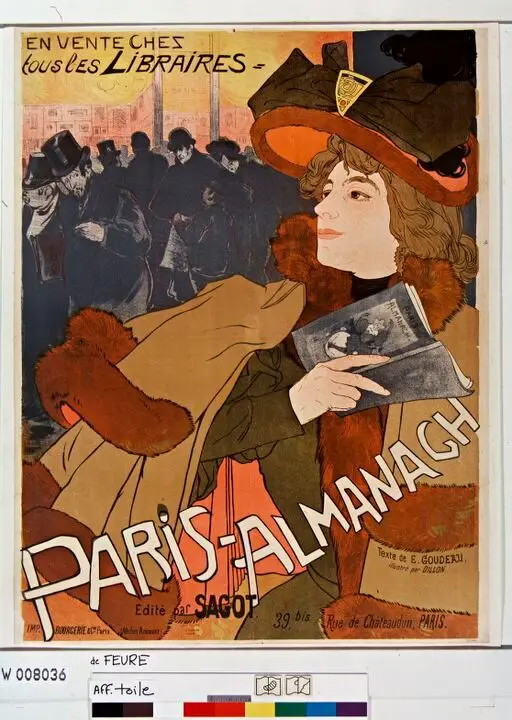 Paris-Almanach edited by Sagot [...]: [poster]/De Feure by Feure, Georges de