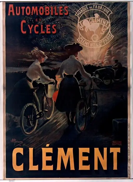 Automobiles et cycles Clément : [affiche] / [Albert Guillaume] by Guillaume, Albert