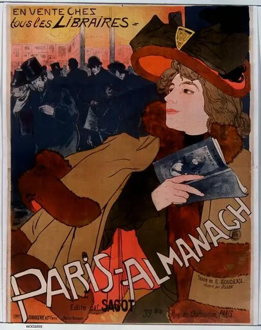Paris-Almanach édité par Sagot [...] : [affiche] / De Feure by Feure, Georges de