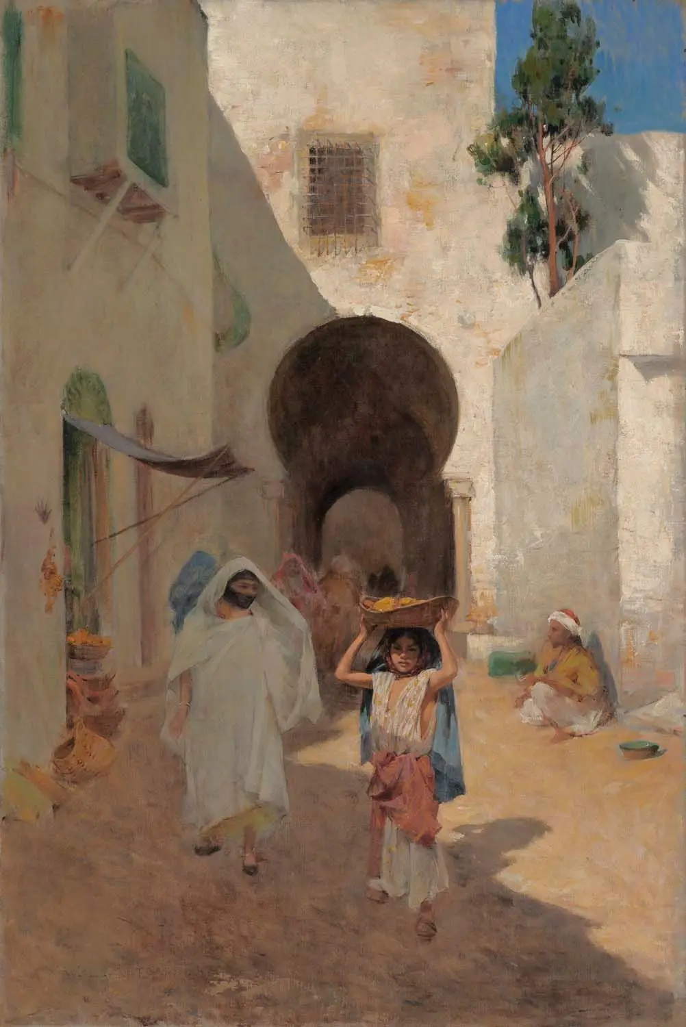 Street Scene, Tangiers by Willard LeRoy Metcalf