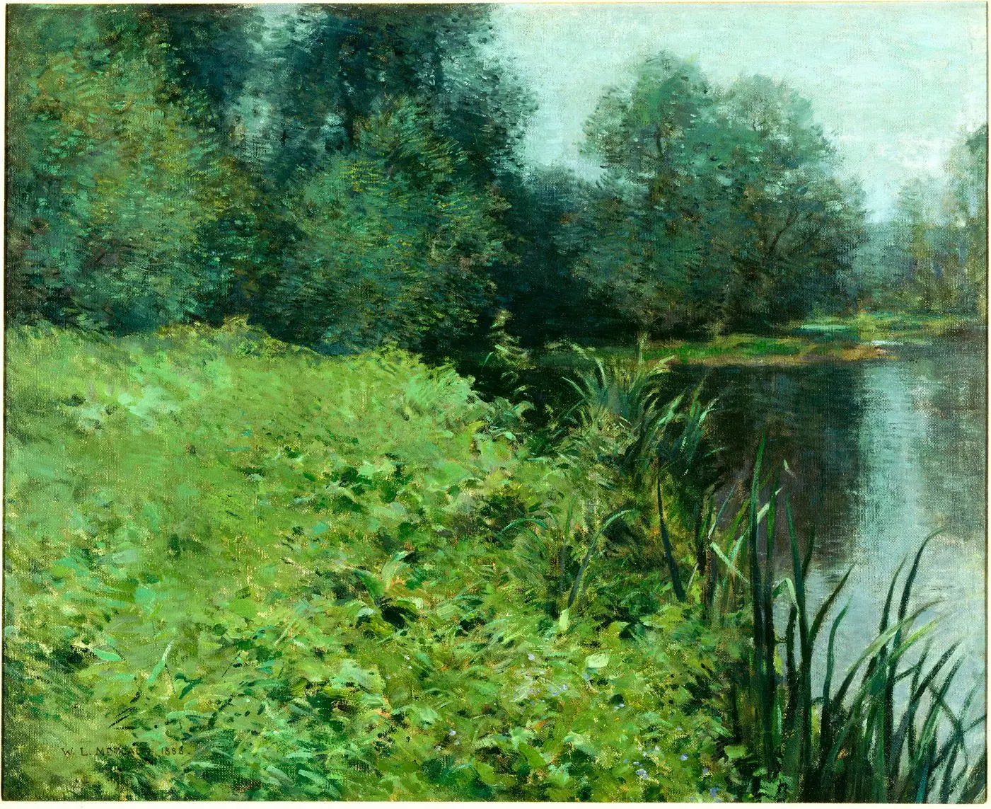 Bank of the Seine, Giverny by Willard LeRoy Metcalf