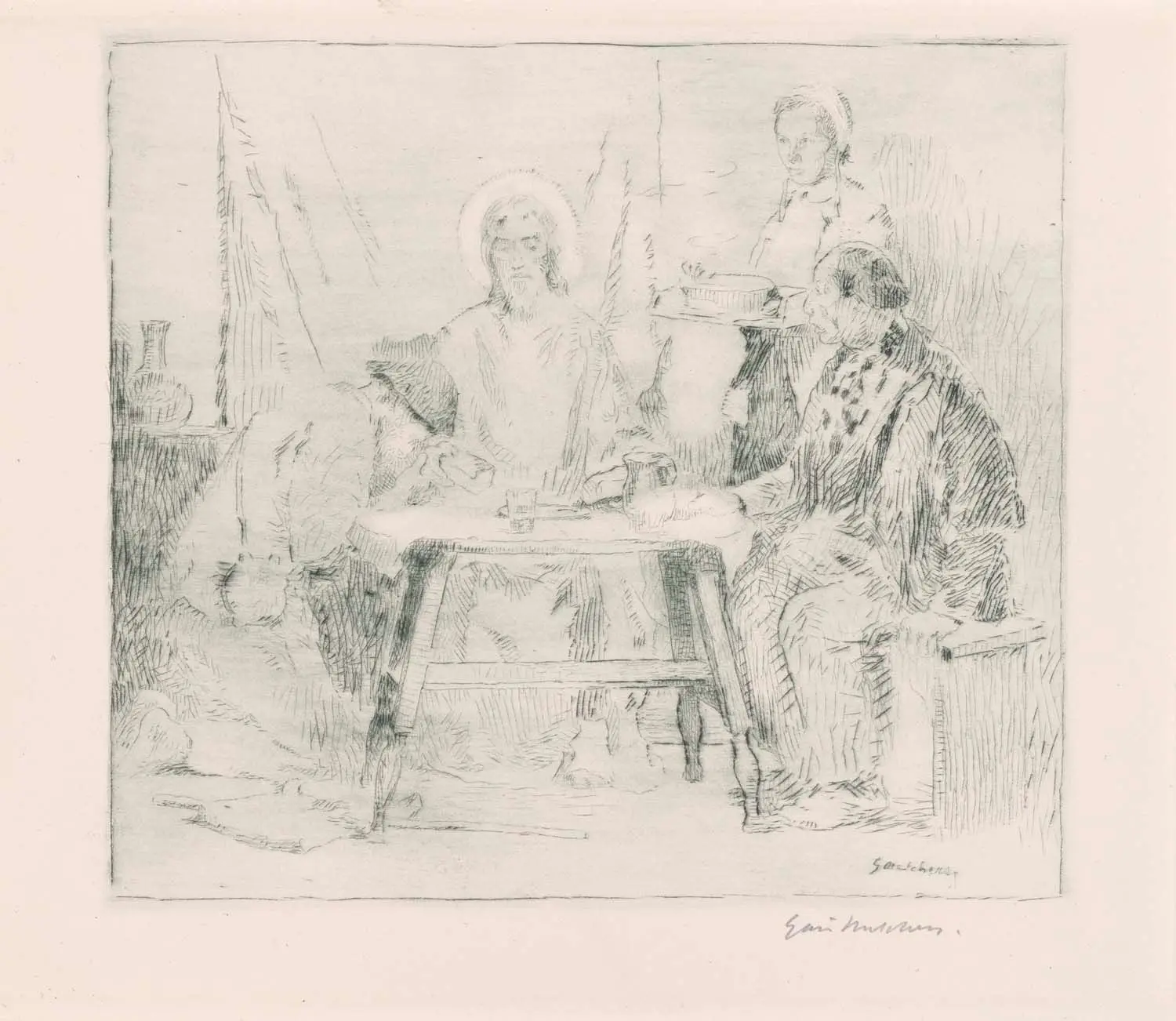 Supper at Emmaus by Gari Melchers