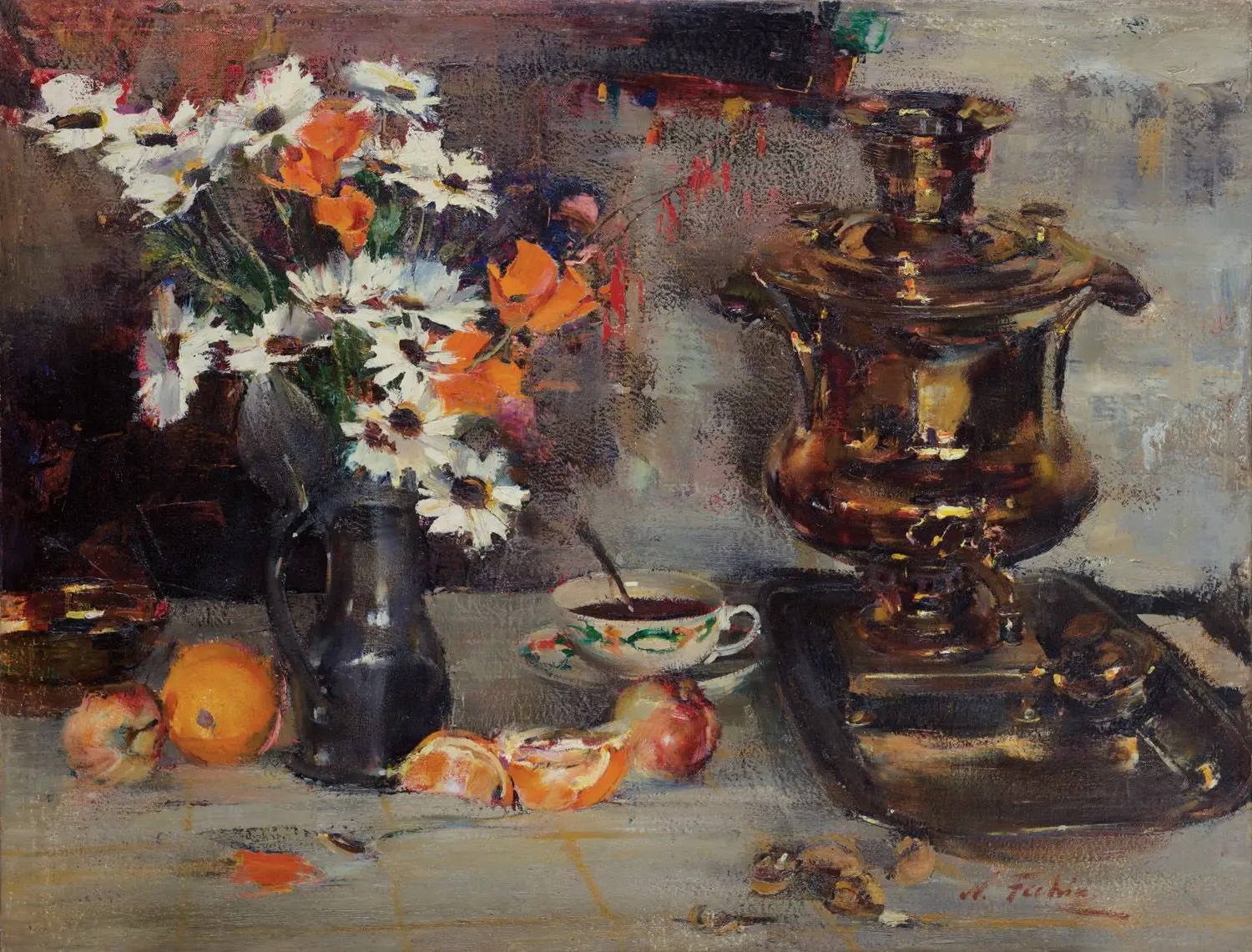The Samovar by Nicolai Ivanovich Fechin