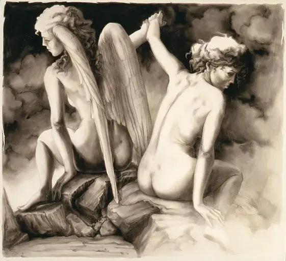 Lilith and Woman by Lilian Broca