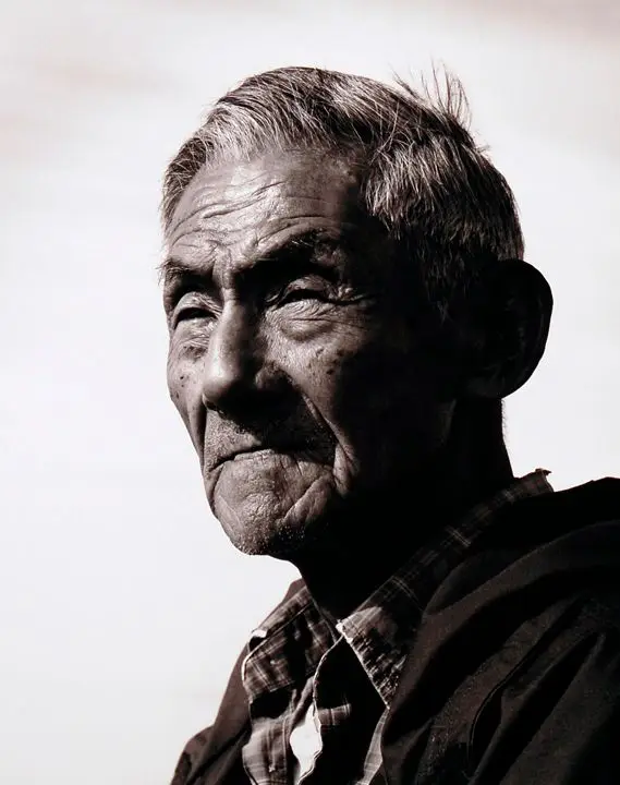 Peter Kalifornsky, Kenai, Alaska by Sam Isamu Kimura