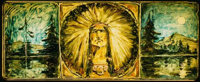 Indian Chief and Landscapes by Eustace Paul Ziegler