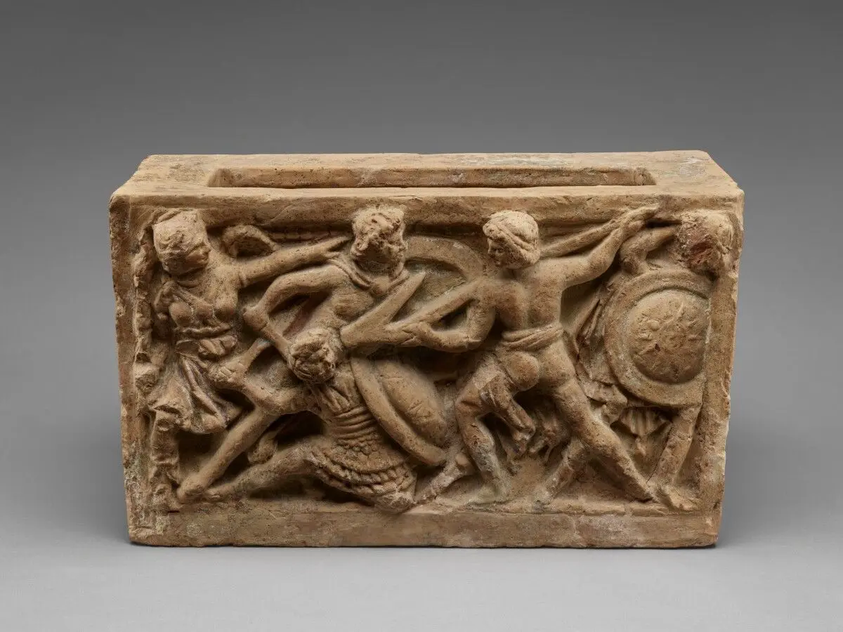 Cinerary Urn and Lid by Unknown