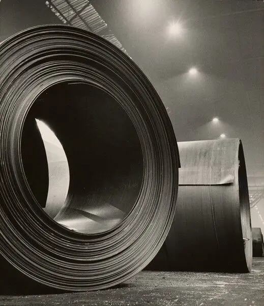 Cold Rolled Steel, Pittsburgh 1945 [Rolls of Steel, Pittsburgh] by Andreas Feininger