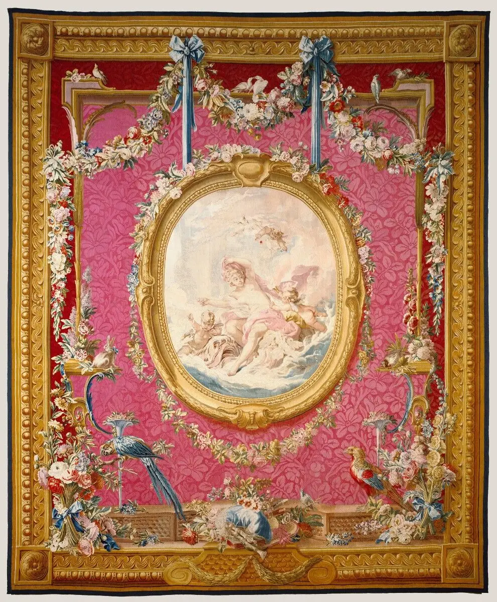 Tapestry: Vénus sortant des eaux, from Les Tentures de François Boucher Series by François Boucher; Maurice Jacques